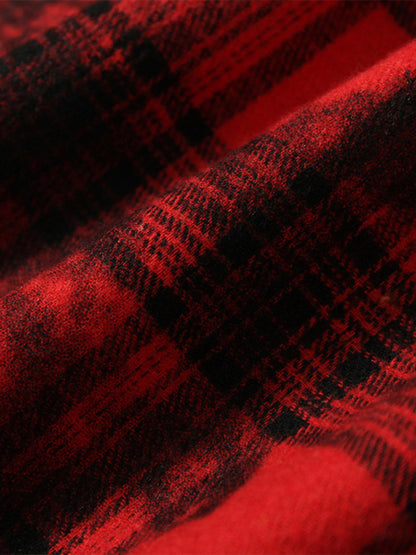 Chemise à carreaux à imprimé Pin de Street Creative