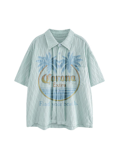 Palm Tree Short-Sleeve Shirt