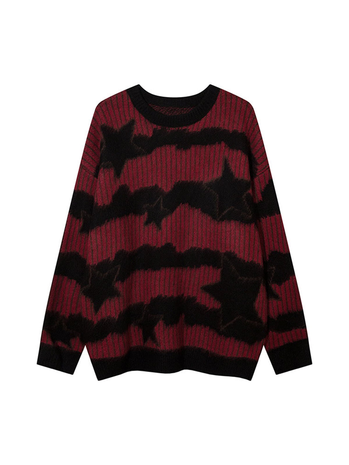 Thesupermade Mohair Star Striped Sweater