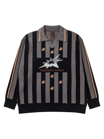 Thesupermade – Gestreifter Pullover „Star Rugby“