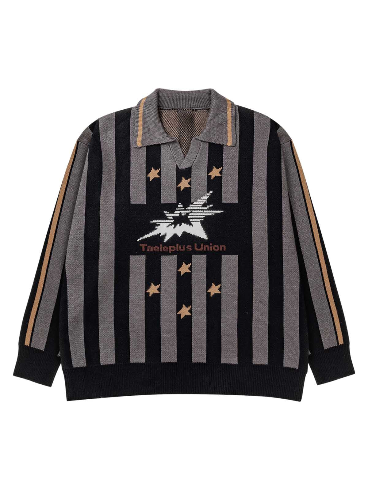 Thesupermade Star Rugby Striped Sweater