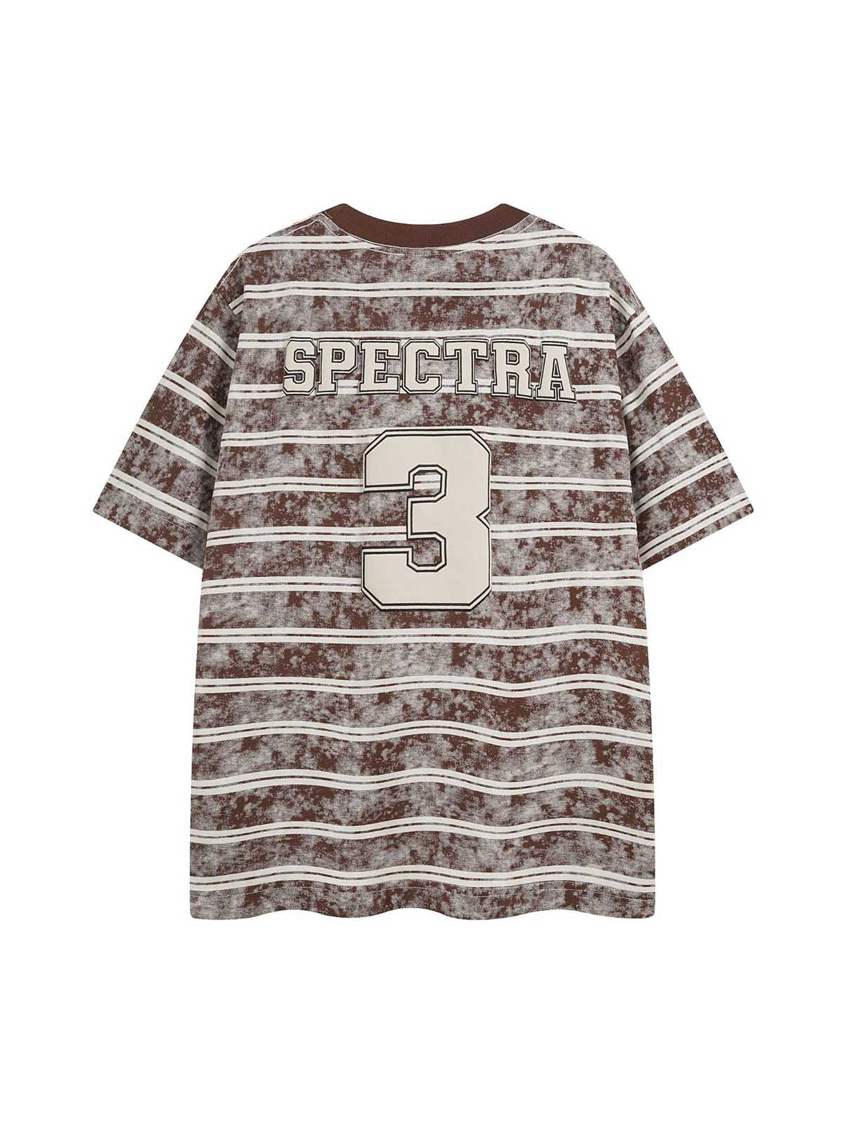 Graphic Lettering Striped Oversized T-Shirt
