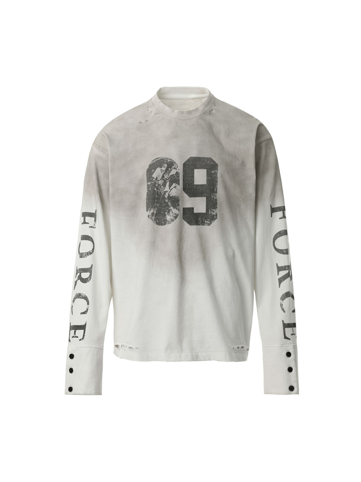 Distressed NO. 09 Long Sleeve T-Shirt