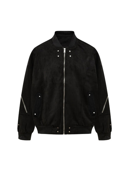 Veste bomber camouflage cargo supermade à fermetures éclair multiples