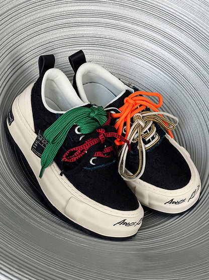 Colorful Lace-Up Sneakers