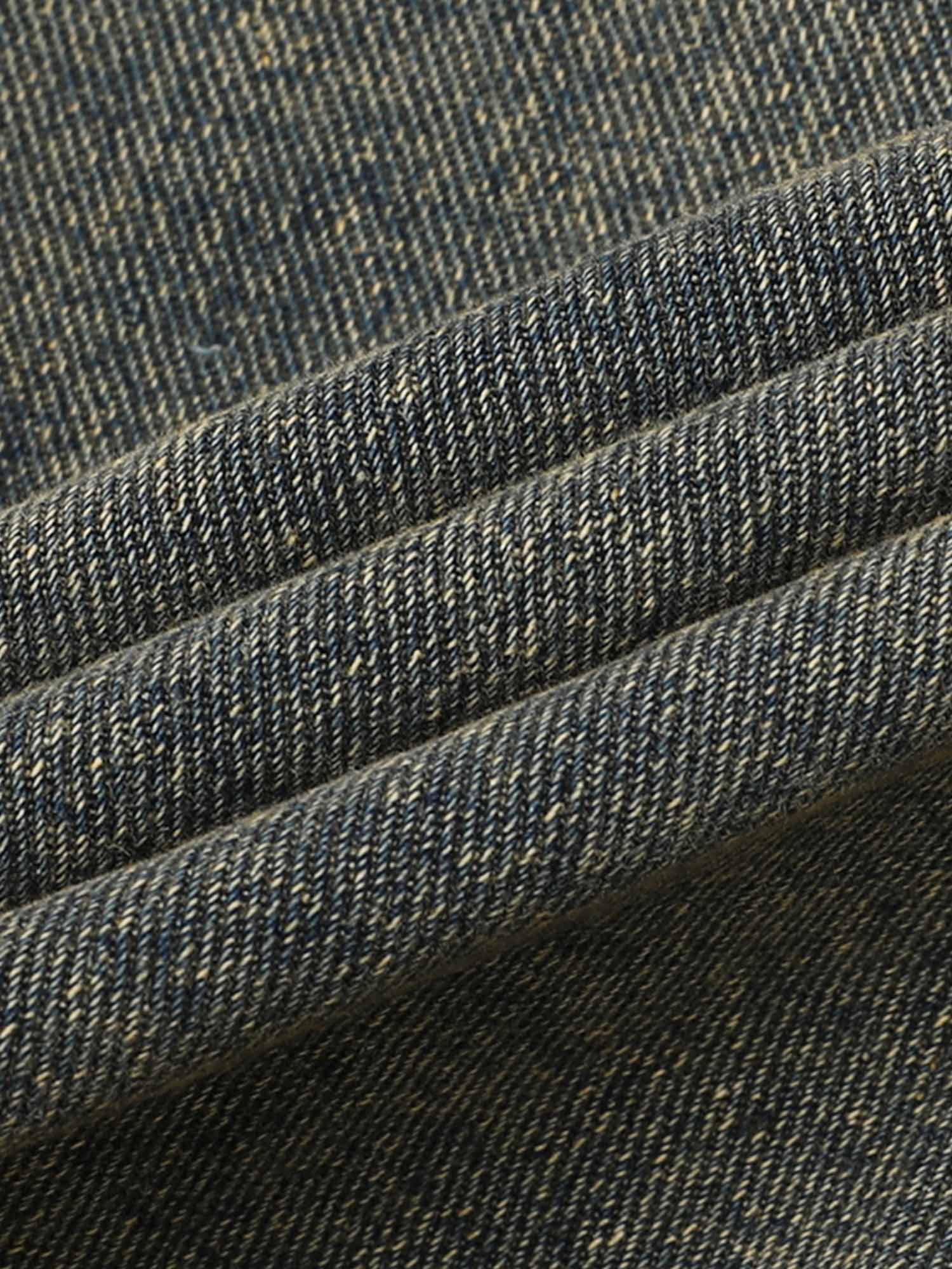 Veste en jean vieilli à bords bruts Supermade