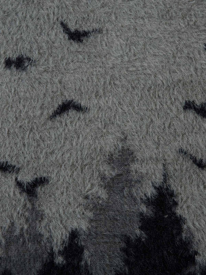 Pull zippé à col montant en fausse fourrure de vison Thesupermade