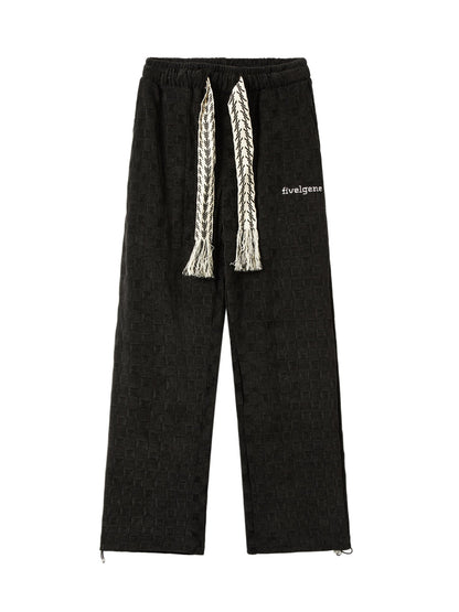 Thesupermade – Gerade geschnittene Jogginghose aus Baumwolle mit hoher Taille – 1284