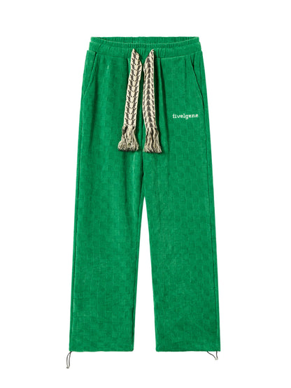 Thesupermade – Gerade geschnittene Jogginghose aus Baumwolle mit hoher Taille – 1284