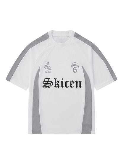 T-shirt de rap urbain en jersey à police gothique Thesupermade
