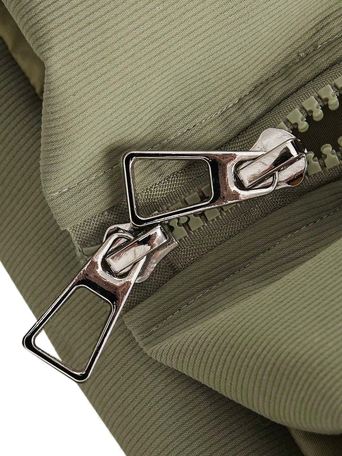 Veste vintage surdimensionnée à col montant plissé