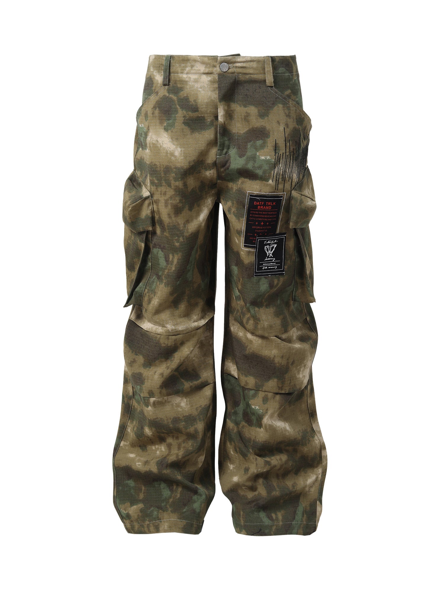 Thesupermade High Street Badge Camouflage Multi-Pocket Pants - 2253