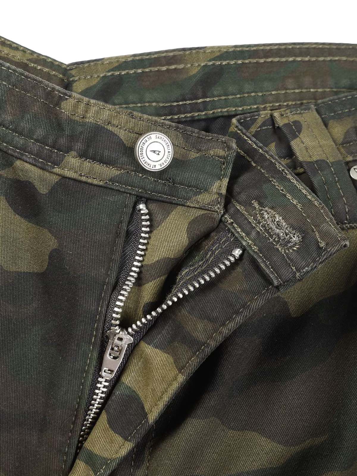 Baggy-Cargohose im Wasteland-Stil mit Camouflage-Muster