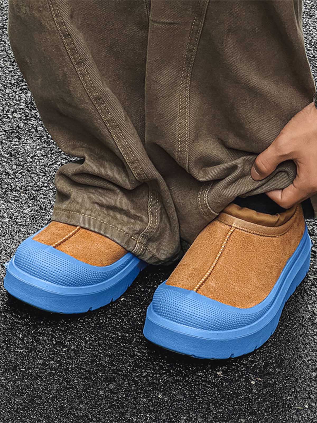 Bottes de neige en fourrure polaire à semelles épaisses Thesupermade