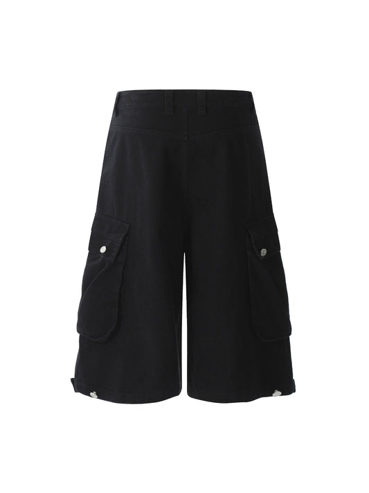 Pantalon cargo plissé multi-poches Street