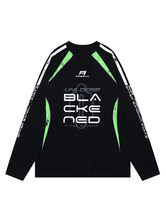 Retro Jersey  Oversized Long Sleeves T-Shirt