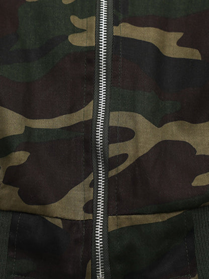 Bestickte Jacke mit abnehmbarer Pelzkapuze