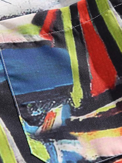 Ensemble décontracté à imprimé rétro américain supermade