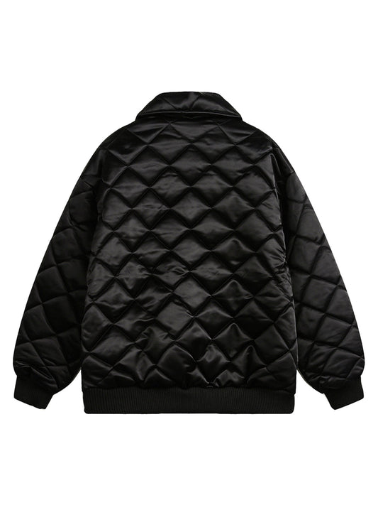 Veste matelassée à lettres et diamants Pearl Letter de Thesupermade