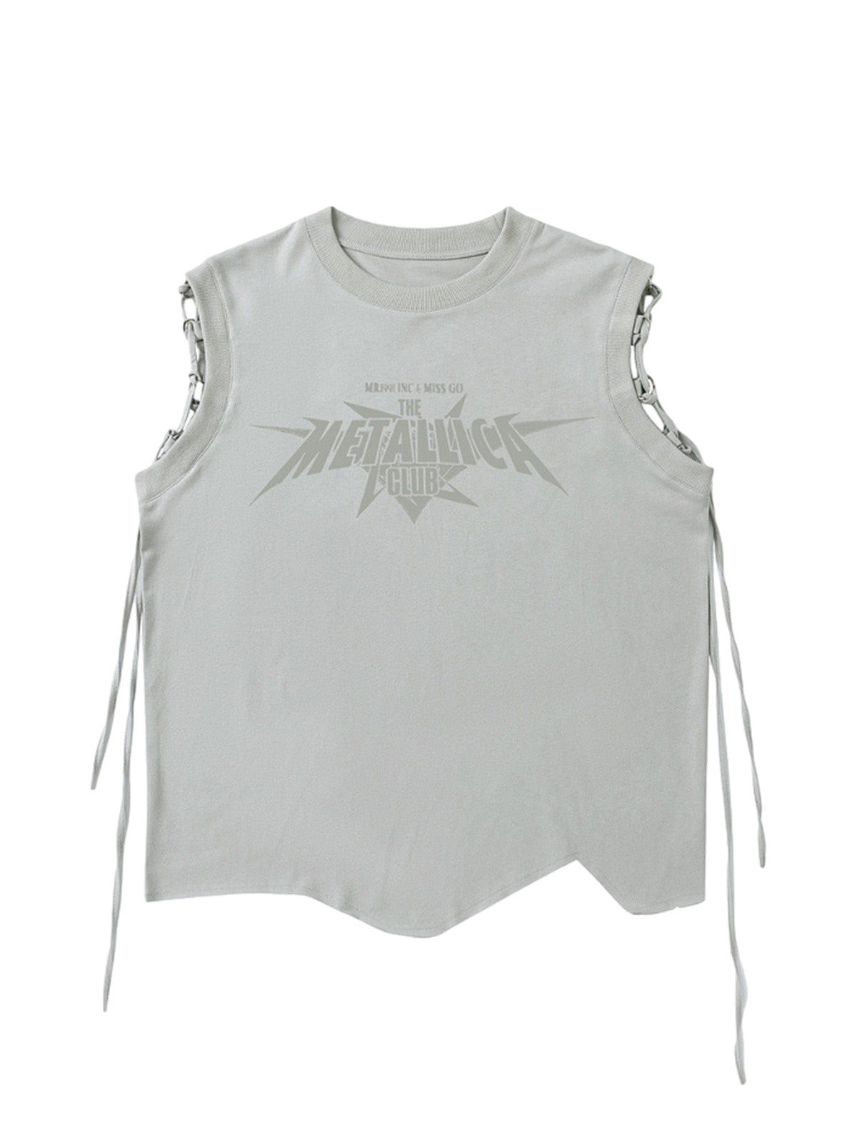 Graphic Adjustable Straps Vest