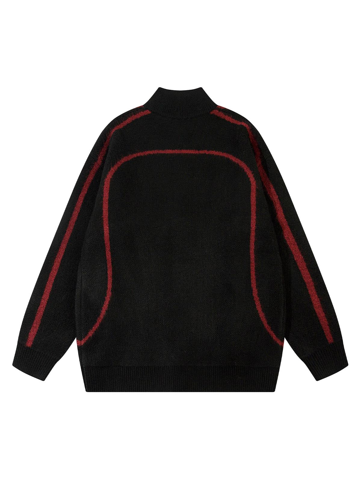 Thesupermade Faux Cashmere Embroidered Turtle Neck Sweater