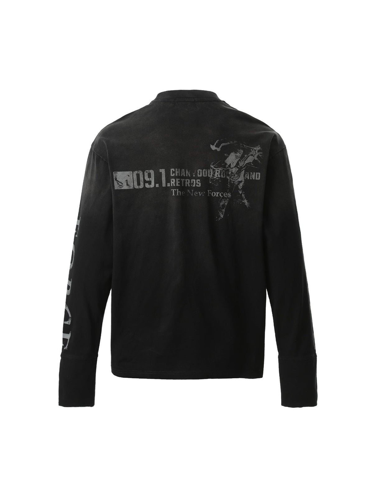 Distressed NO. 09 Long Sleeve T-Shirt