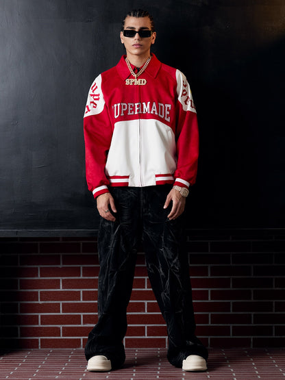 Original Collegejacke in Kontrastfarbe – 2349