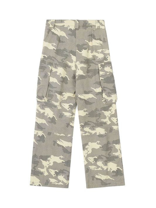 Pantalon cargo multi-poches camouflage Thesupermade