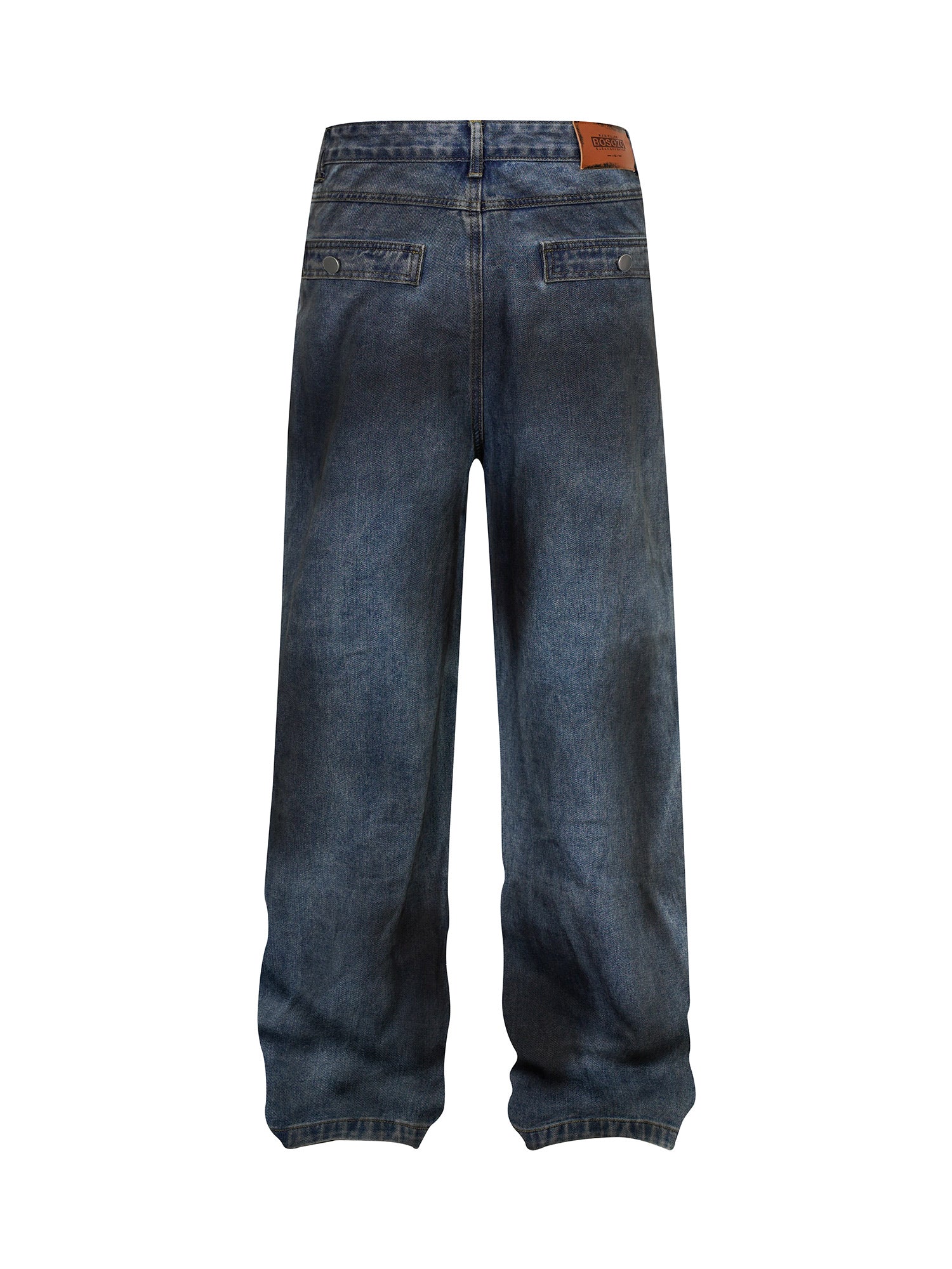 Thesupermade High Street Hip-hop Distressed Washed Work Jeans