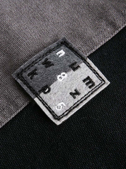 Jacke mit Reißverschluss und Graffiti-Print in Kontrastfarbe