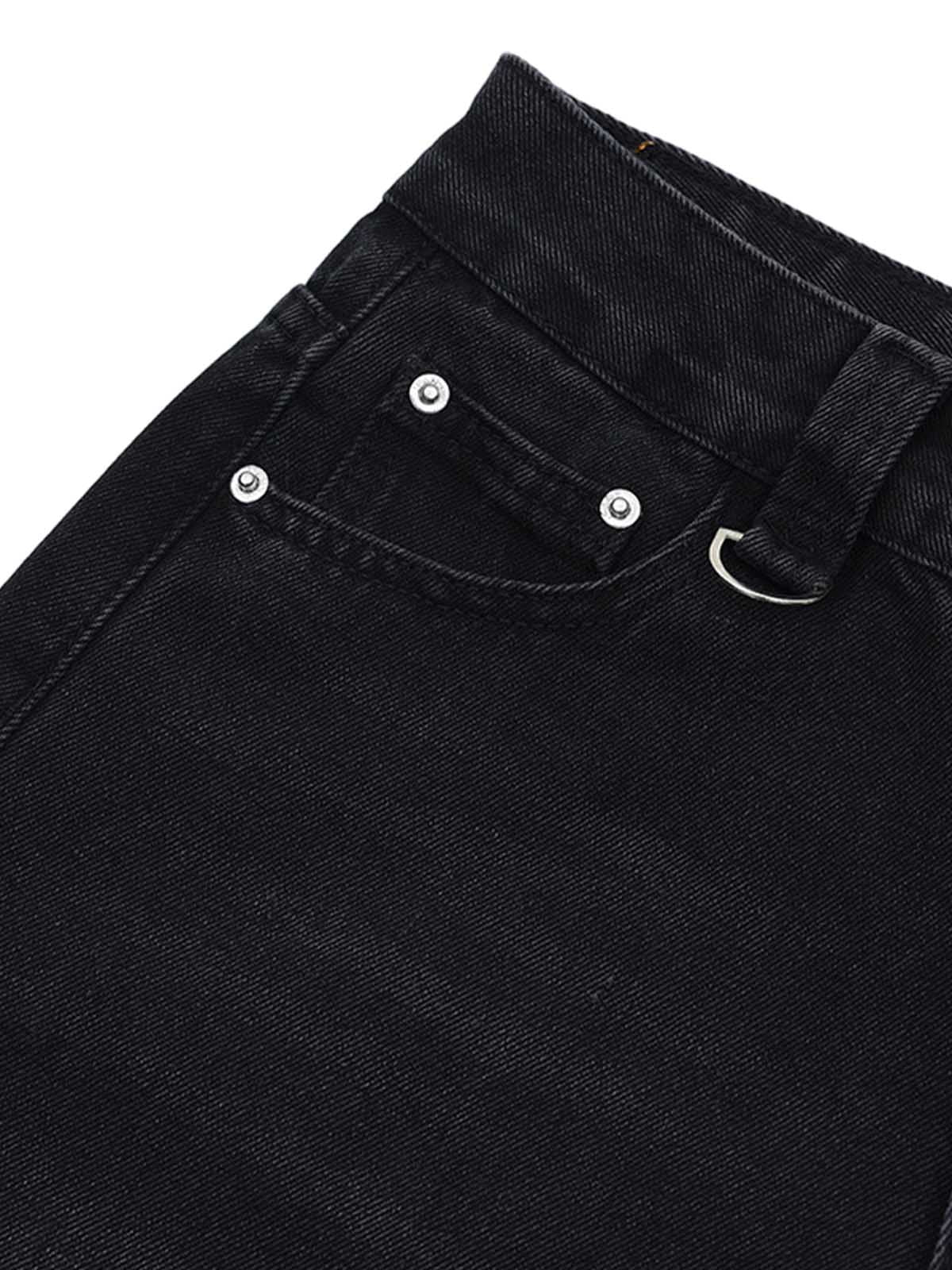 Retro Street Cleanfit Straight Jeansjacke