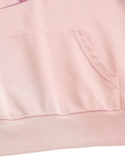 Hoodie mit schwerem, gewaschenem Buchstaben-Print