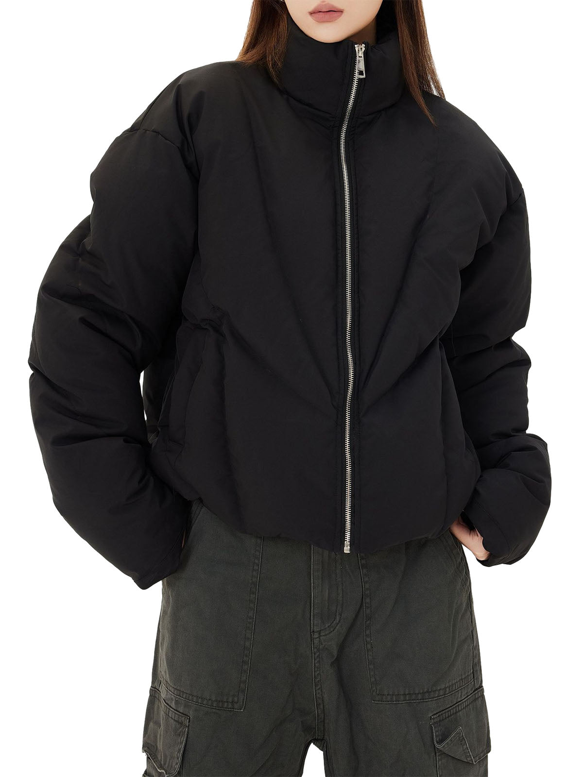 Classic Stand Collar Puffer Jacket