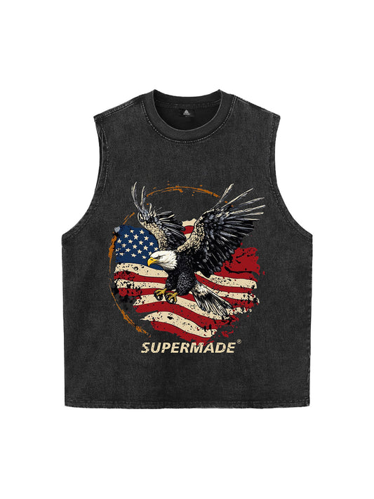 Original Printed Eagle Graphic Tank Top Vest