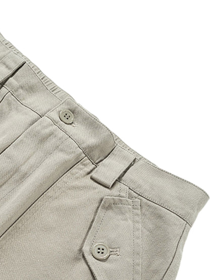 Multi-Pocket Slim Fit Flare Pants