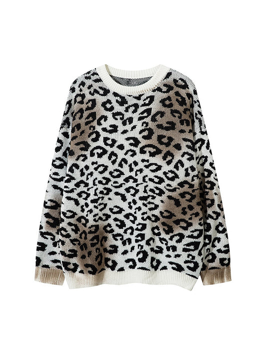 Le pull jacquard guépard tie-dye supermade