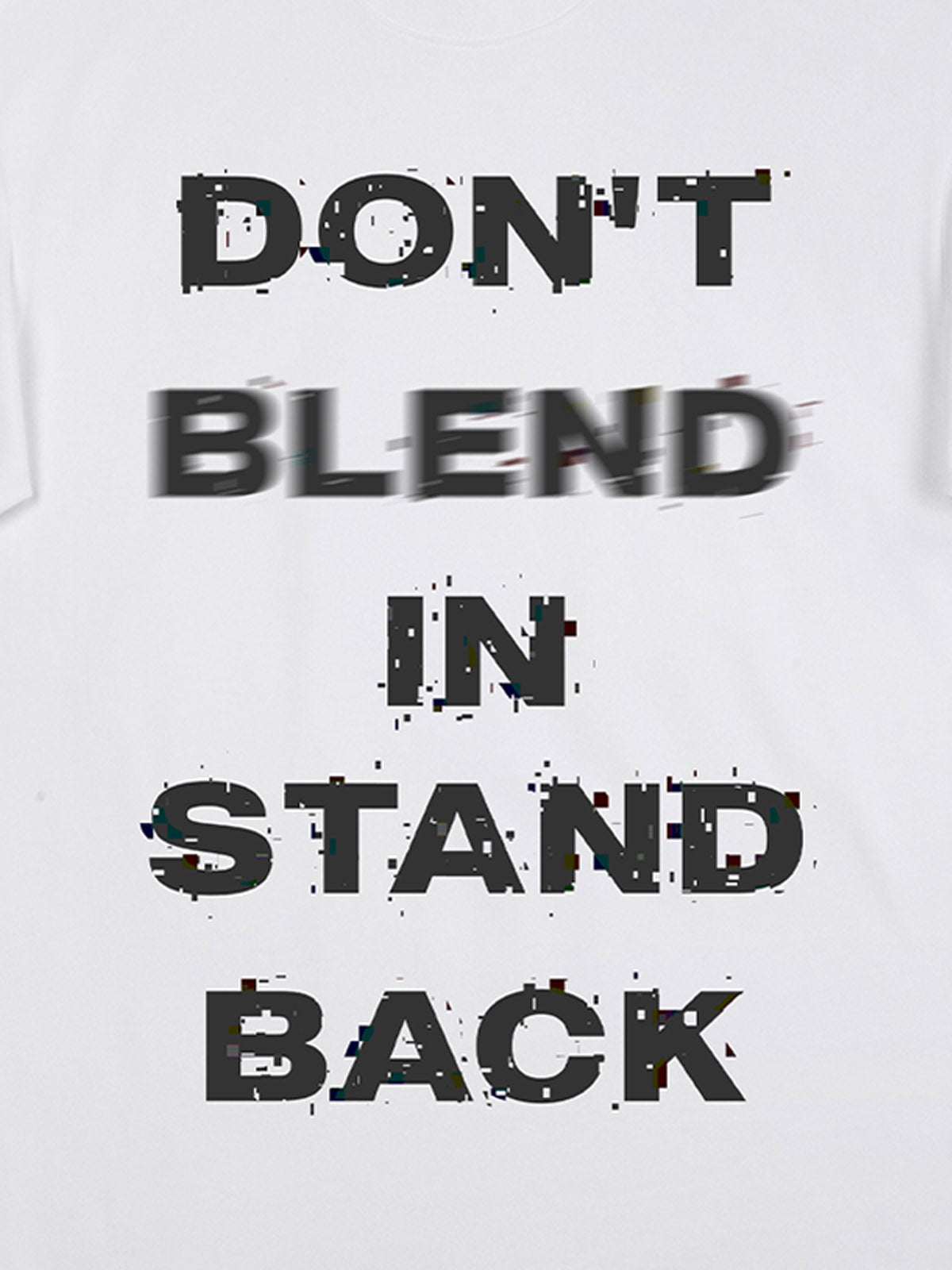 Original T-Shirt mit dem Slogan „Nicht untertauchen, zurücktreten“