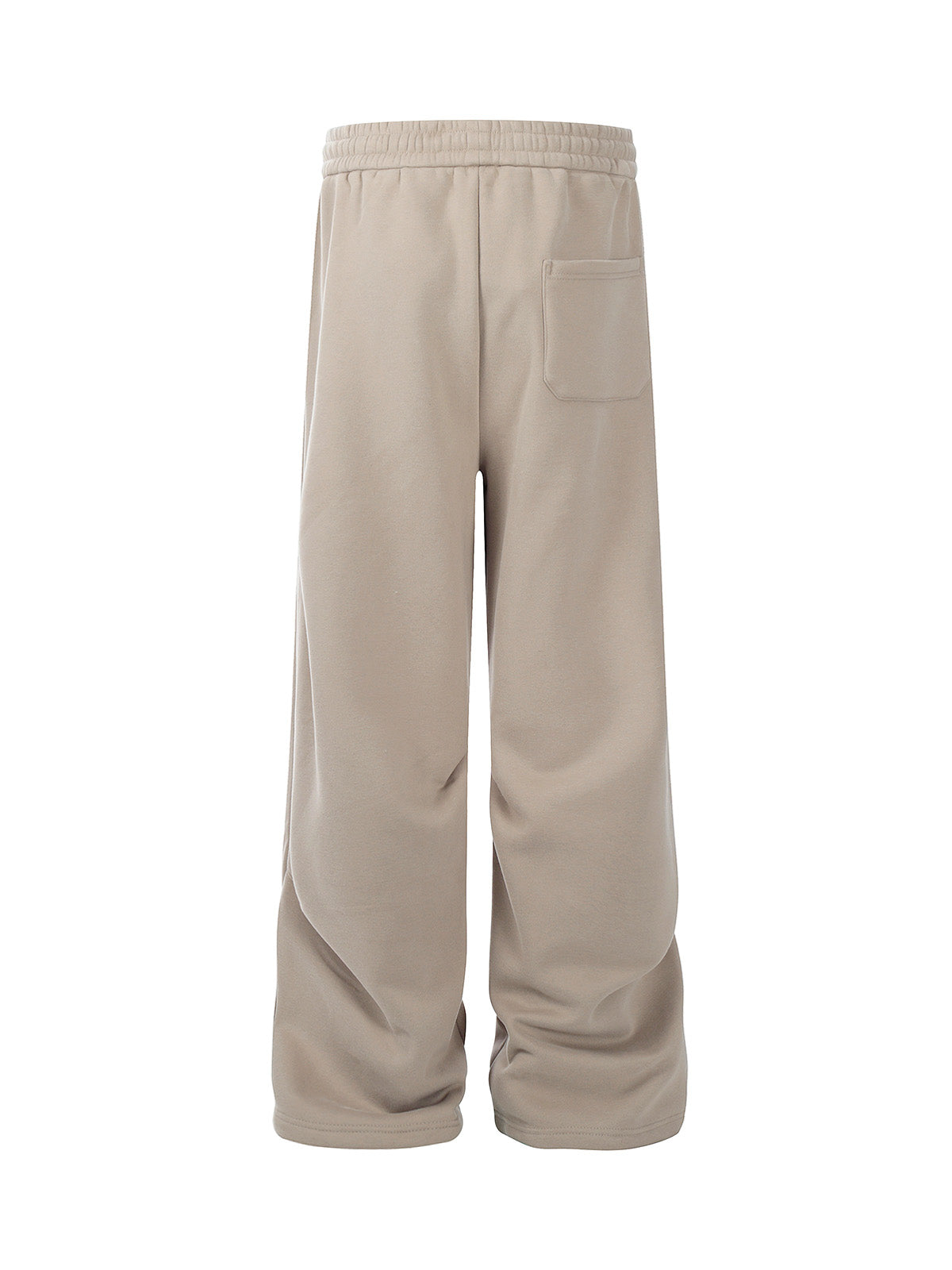 Drawstring Pleated Fleece Sweatpants