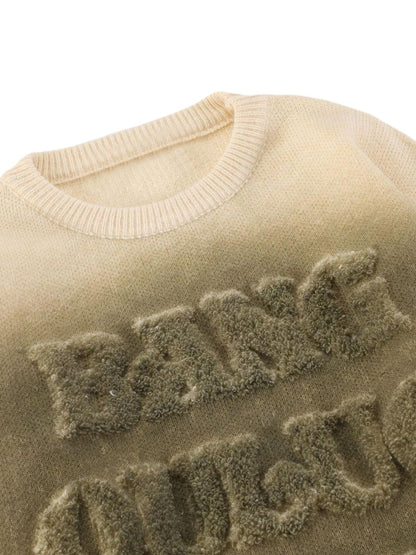 Thesupermade – Pullover mit Rundhalsausschnitt und Retro-Farbverlauf