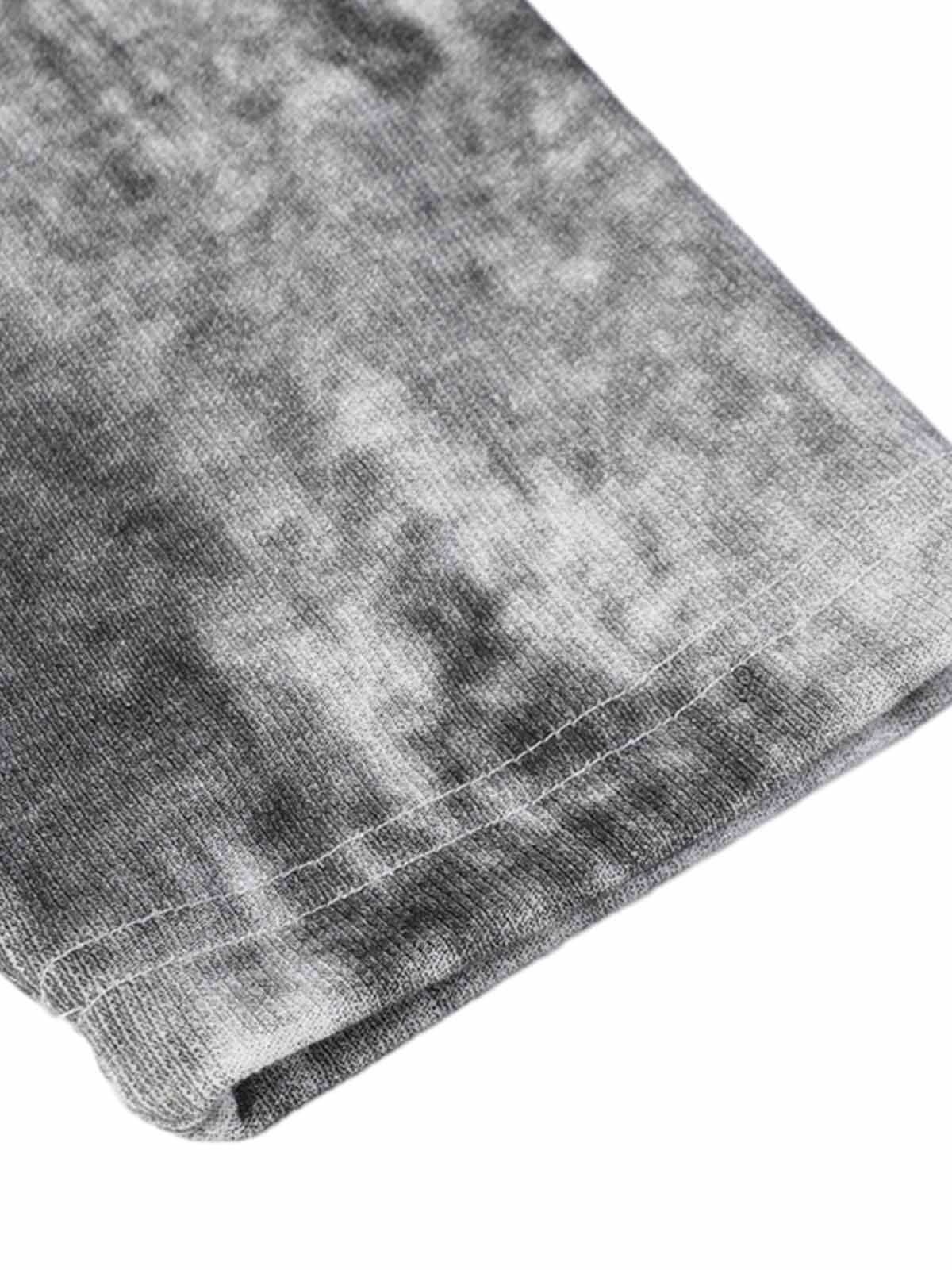 Polo à manches longues et imprimé tie-dye en deux pièces - 2366