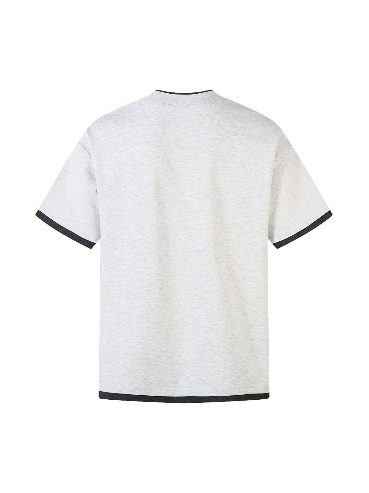 T-Shirt mit Retro-Faux-Print im Zweiteiler