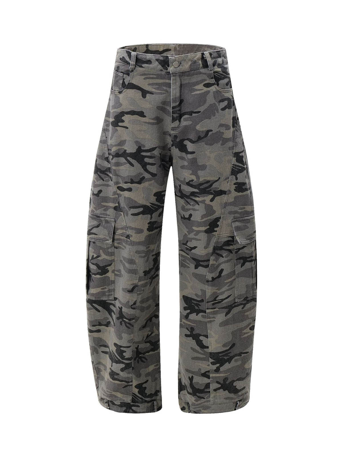 Thesupermade Camouflage Multi Pocket Cargo Pants