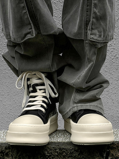 Thesupermade High-Top Plateau-Sneaker mit seitlichem Reißverschluss – 2273