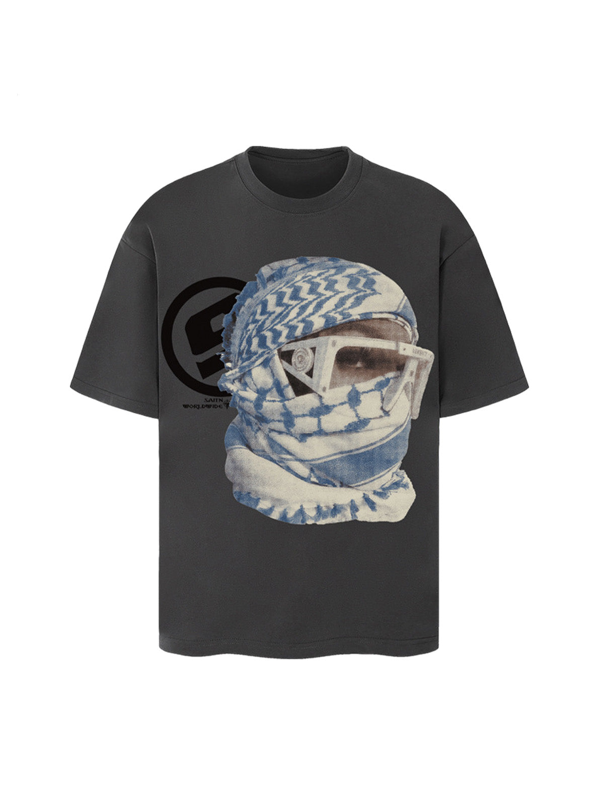 Masked Portrait Graphic T-Shirt