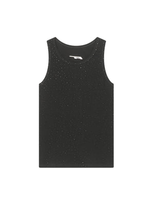 Street Heavy Rhinestone Threaded Vest