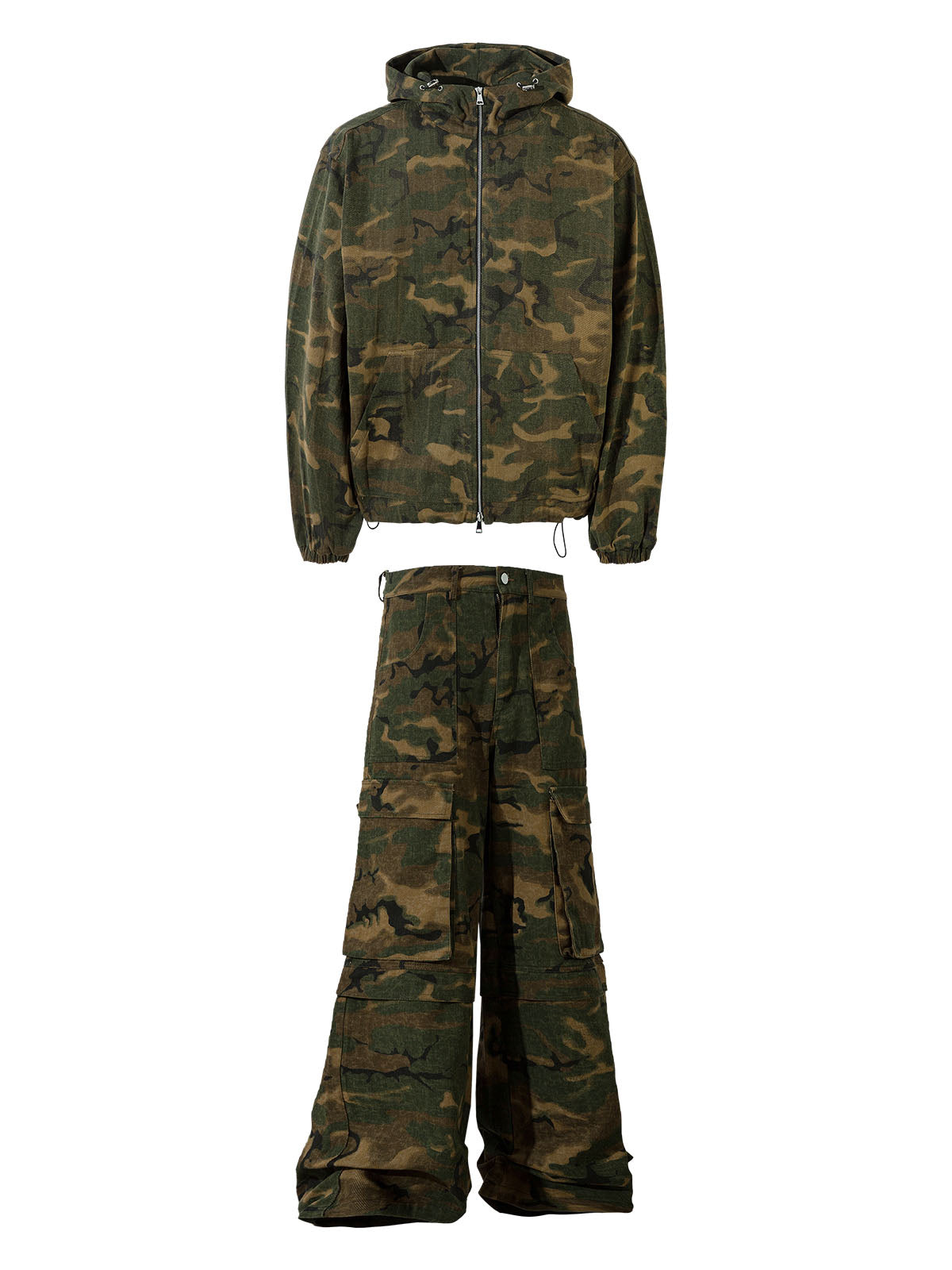 Thesupermade Street Camouflage Multi Pocket Tracksuit