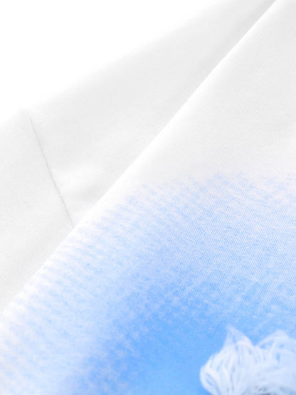 Butterfly Patch Embroidered Graphic T-Shirt