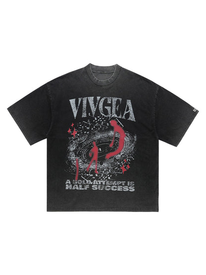 Washed Oversized Graphic T-Shirt