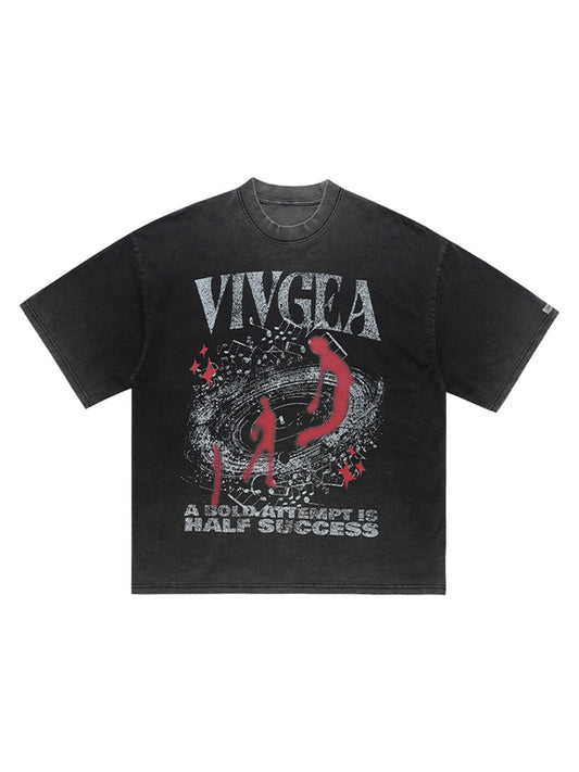 Washed Oversized Graphic T-Shirt