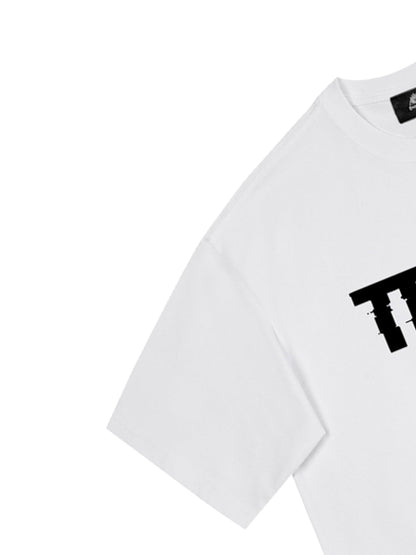 Originales T-Shirt mit dem grafischen Slogan „Trust is a Bullet“